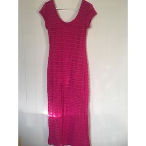 Pretty pink maxi dress